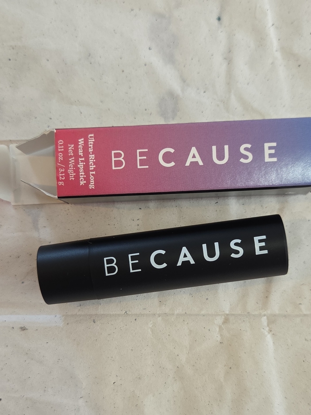 BECAUSE Ultra-Rich Long Wear Lipstick Stick Magenta Mama 0.11 oz/3.12 g